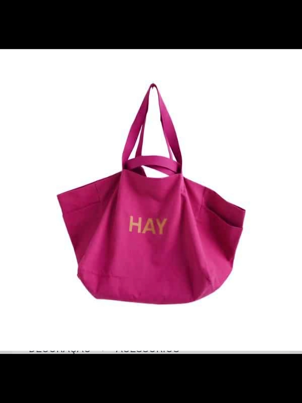 Fuchsia Canvas Tote Bag